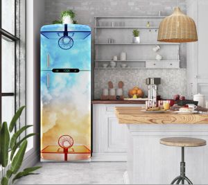 Αυτοκόλλητο ψυγείου μπασκέτες PS155